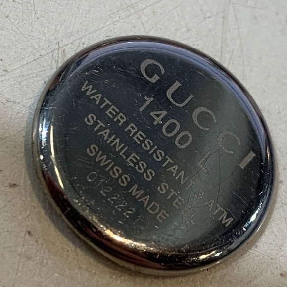 Gucci 1400 Stainless Steel Caseback - Silver and Black Engraving with COA main image 10